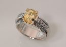 YELLOW SAPPHIRE RING - DOUBLE SHANK
